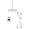 Ceiling Rain Shower System with Handheld, Rain Shower Head, Shower Faucet Set